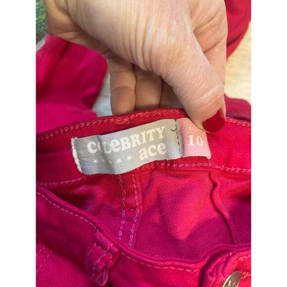 Celebrity Ace Fuschia Girls Pants, Size 10 - Picture 3 of 4